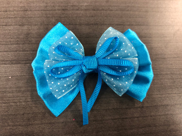 Girl- Ribbon Bow - Blue