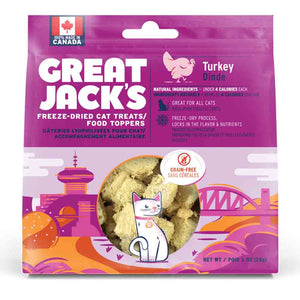 Great Jacks Freeze-Dried Cat Treats & Food Topper - Turkey